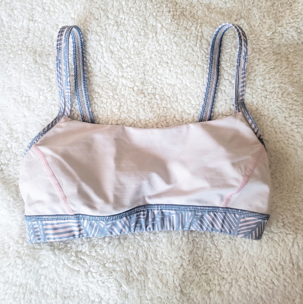 Lululemon Pink & Grey Sports Bra